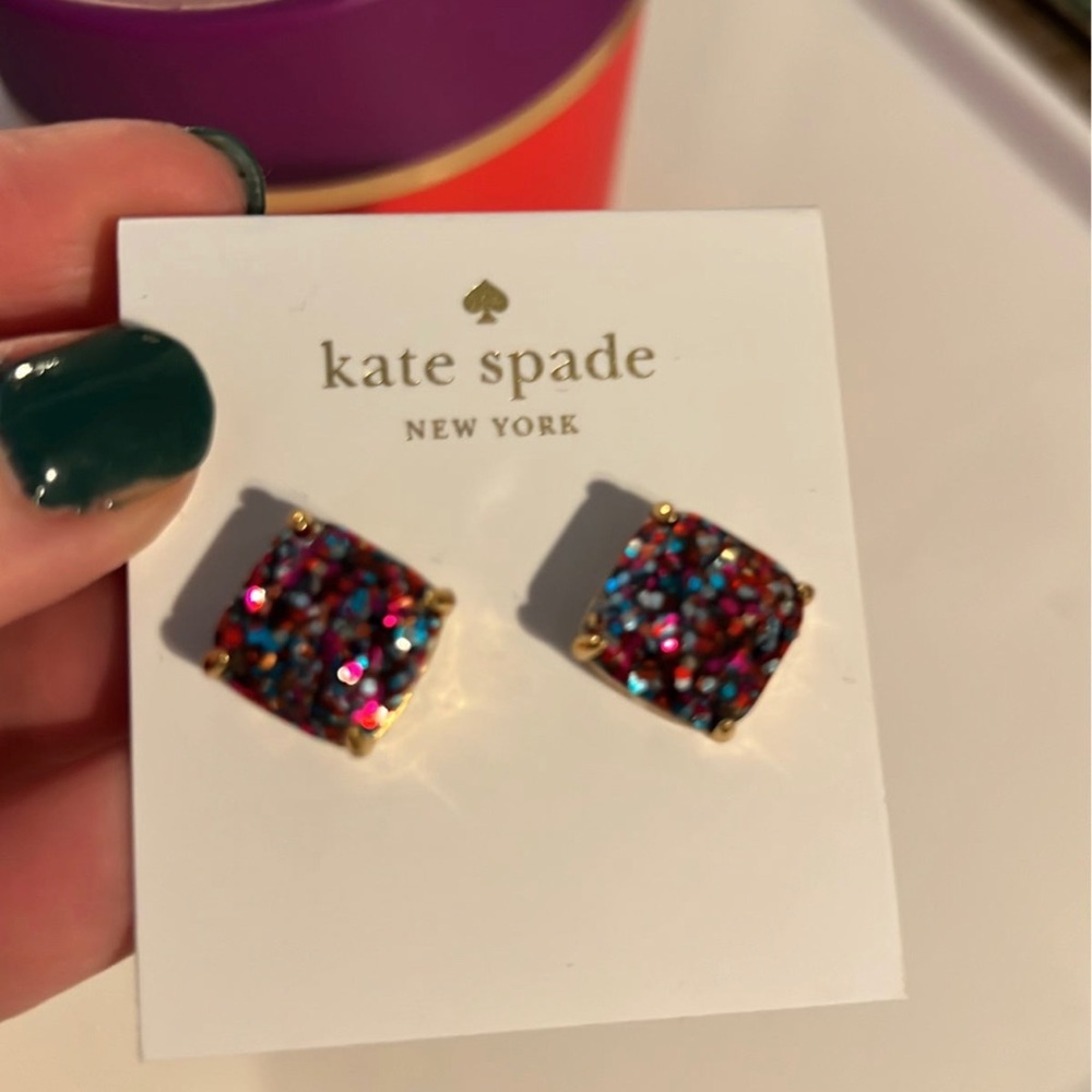 Kate Spade Multicolor Glitter Earrings